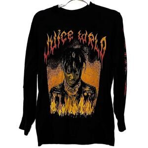 Juice WRLD 999 Club Men's Black Long Sleeve Graphic T-Shirt Size S